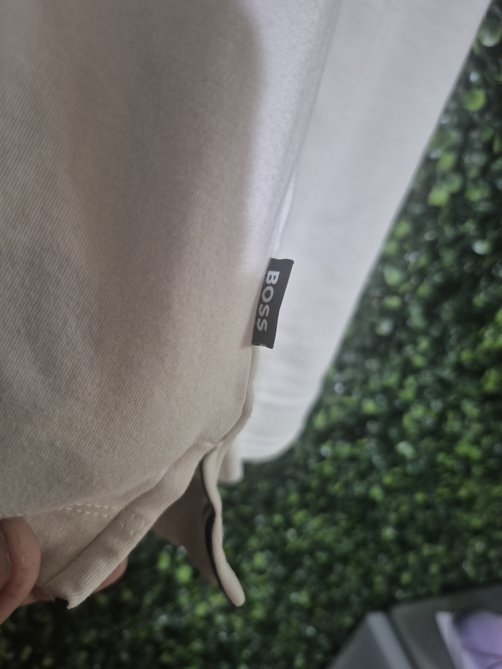 BOSS Men's Long-Sleeve Henley Shirt in Light Gray - Picture 2 of 6